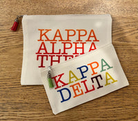 Sorority Cosmetic Bags