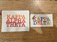 Sorority Cosmetic Bags