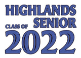 Class of 2022 Window Clings